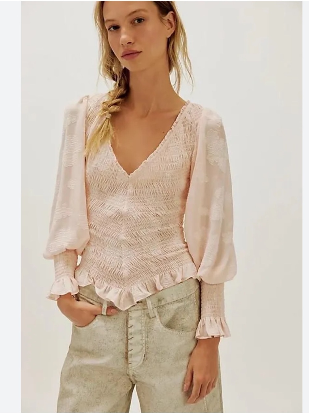 Free People x Revolve ‘Smocked in Love’ Top